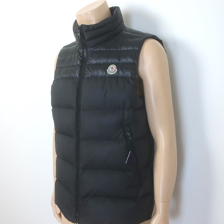 Moncler Dupres Quilted Down Puffer Vest Black Size 4