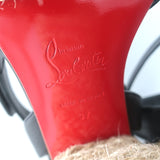 Christian Louboutin Super Mariza 130 Platform Espadrille Sandals Black Size 37