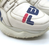 Fendi Mania Low Top Sneakers Cream Leather Size 37.5