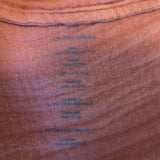 Jonathan Simkhai Annabella Tie-Front Top Brown Cotton Gauze Size Medium