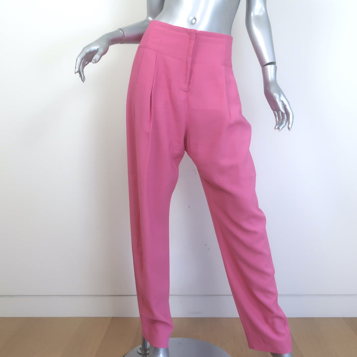 The Sei Three-Piece Suit Pink Size 4 Cropped Blazer Draped Top &amp; Trouser Set
