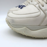 Fendi Mania Low Top Sneakers Cream Leather Size 37.5