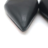 Christian Louboutin Ballalla Pointed Toe Ballet Flats Black Leather Size 39.5