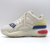 Fendi Mania Low Top Sneakers Cream Leather Size 37.5