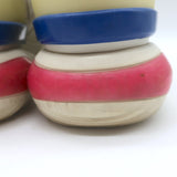 Fendi Mania Low Top Sneakers Cream Leather Size 37.5