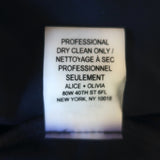 Alice + Olivia Austin Strapless Draped Mini Dress Navy Chiffon Size 10