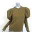 Ulla Johnson Puff Sleeve Sweatshirt Philo Olive Cotton Size Small
