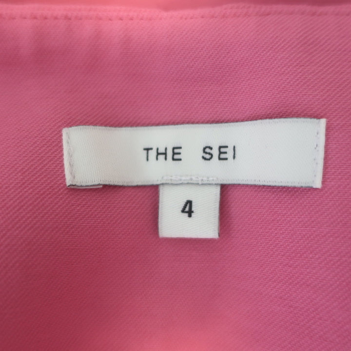 The Sei Three-Piece Suit Pink Size 4 Cropped Blazer Draped Top &amp; Trouser Set
