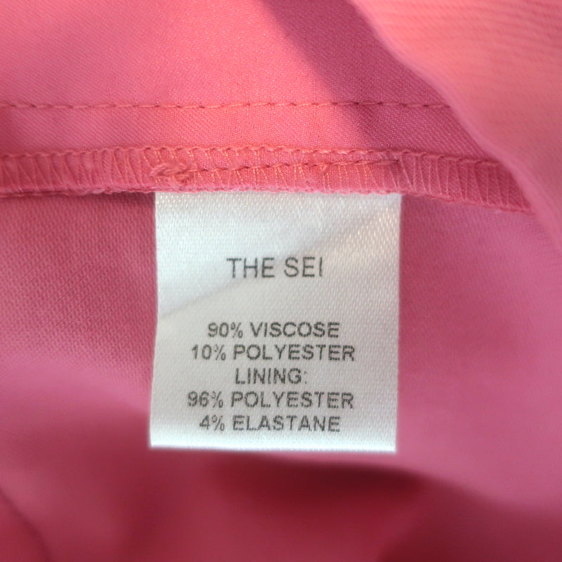 The Sei Three-Piece Suit Pink Size 4 Cropped Blazer Draped Top &amp; Trouser Set