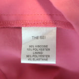 The Sei Three-Piece Suit Pink Size 4 Cropped Blazer Draped Top & Trouser Set