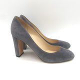 Jimmy Choo Laria Almond Toe Pumps Dusk Gray Suede Size 39 NEW