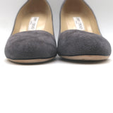 Jimmy Choo Laria Almond Toe Pumps Dusk Gray Suede Size 39 NEW