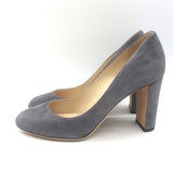 Jimmy Choo Laria Almond Toe Pumps Dusk Gray Suede Size 39 NEW