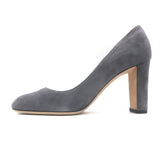 Jimmy Choo Laria Almond Toe Pumps Dusk Gray Suede Size 39 NEW