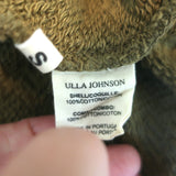 Ulla Johnson Puff Sleeve Sweatshirt Philo Olive Cotton Size Small