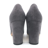 Jimmy Choo Laria Almond Toe Pumps Dusk Gray Suede Size 39 NEW