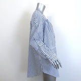 Free People We The Free One Of The Boys Striped Tunic Shirt Blue Size Medium NEW