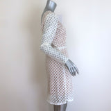 Dress the Population Collins Sequined Tulle Dress White Size Medium NEW