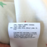 Saint Laurent Star Print Shirt Ivory Lightweight Wool Size 34 Short Sleeve Top