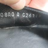 Chanel Cap Toe Slingback Platform Pumps Black & White Patent Leather Size 39.5