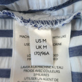 Free People We The Free One Of The Boys Striped Tunic Shirt Blue Size Medium NEW