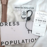 Dress the Population Collins Sequined Tulle Dress White Size Medium NEW