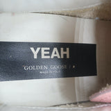 Golden Goose Yeah Low Top Sneakers Pink Leather Size 37