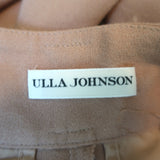 Ulla Johnson Henrik Wide Leg Pants Fawn Beige Crepe Size 4