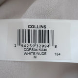 Dress the Population Collins Sequined Tulle Dress White Size Medium NEW