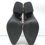 Sam Edelman Elana Studded Cutout Ankle Boots Snake Print Leather Size 9 NEW