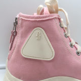 R13 Kurt Platform High Top Sneakers Pink Canvas Size 7