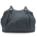 Gucci Sukey Medium Tote Black GG Canvas Shoulder Bag