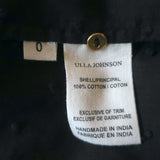 Ulla Johnson Tank Top Lea Black Swiss Dot Cotton Size 0 Sleeveless Blouse