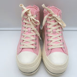 R13 Kurt Platform High Top Sneakers Pink Canvas Size 7