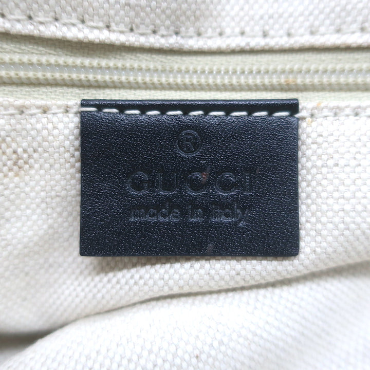Gucci Sukey Medium Tote Black GG Canvas Shoulder Bag