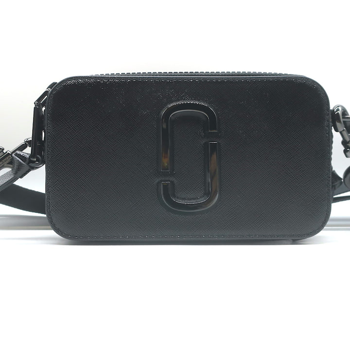 Marc Jacobs The Snapshot DTM Crossbody Camera Bag Black Saffiano Leather NEW