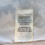 Alice + Olivia Jeanette Beaded Cold Shoulder Dress White Paisley Print Size 10