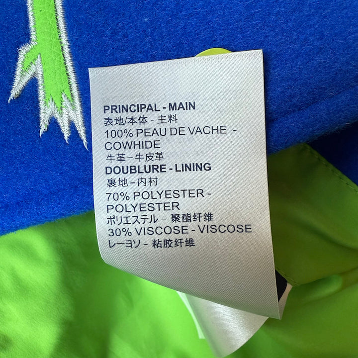 Louis Vuitton  Virgil Abloh Taurillon Gradient Varsity Jacket Blue/Green Size 52 Unisex