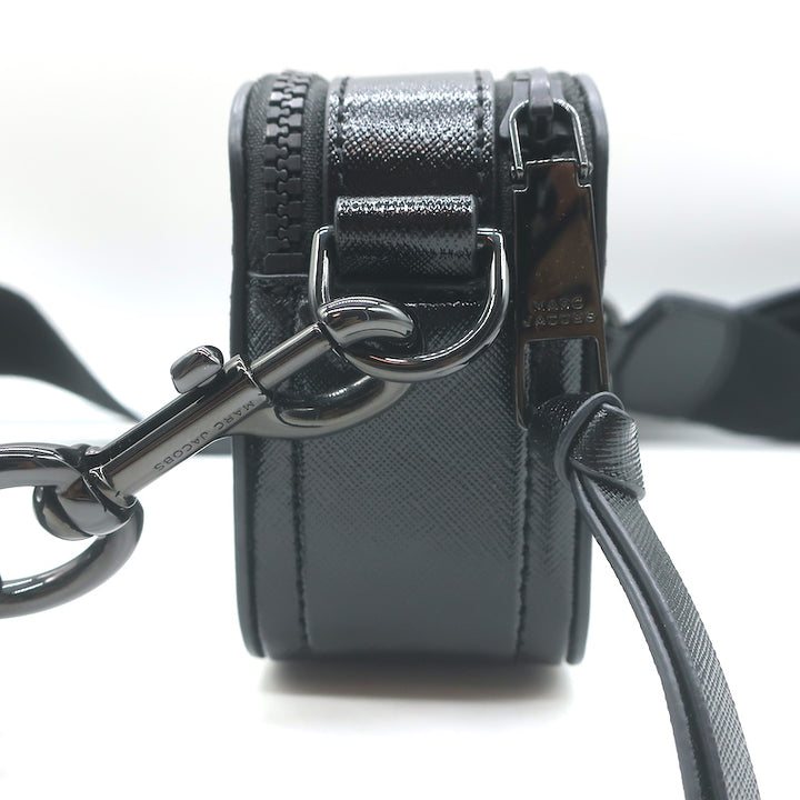 Marc Jacobs The Snapshot DTM Crossbody Camera Bag Black Saffiano Leather NEW