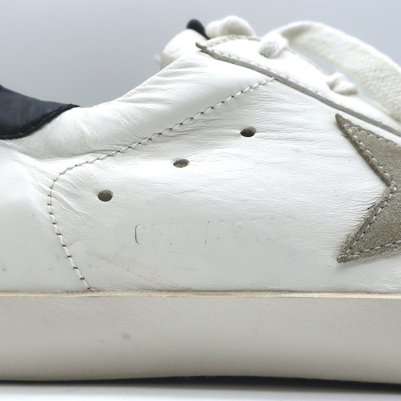 Golden Goose Superstar Sneakers White &amp; Black Leather Size 40