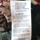 Etro Floral Print Mesh Long Sleeve Top Black Size 44