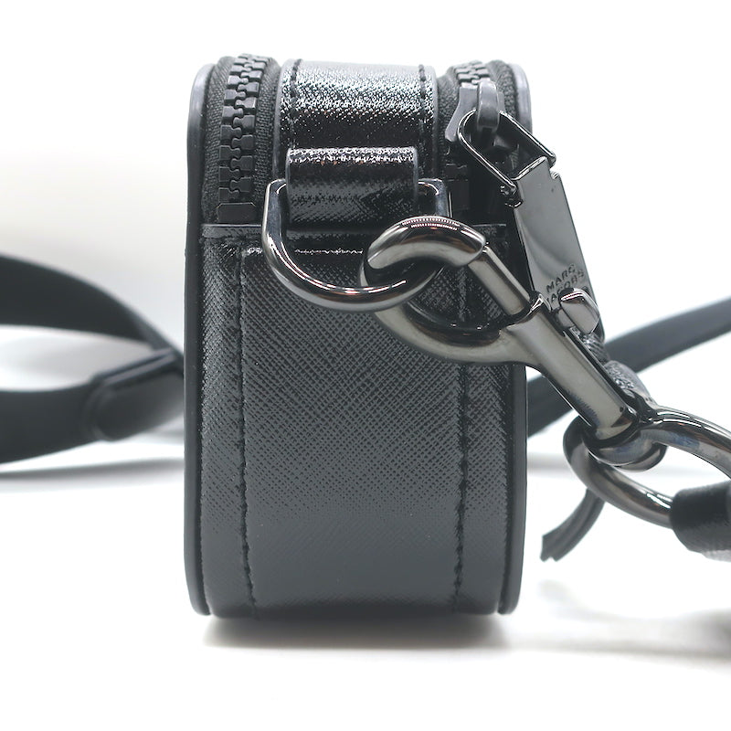 Marc Jacobs The Snapshot DTM Crossbody Camera Bag Black Saffiano Leather NEW