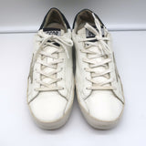Golden Goose Superstar Sneakers White & Black Leather Size 40