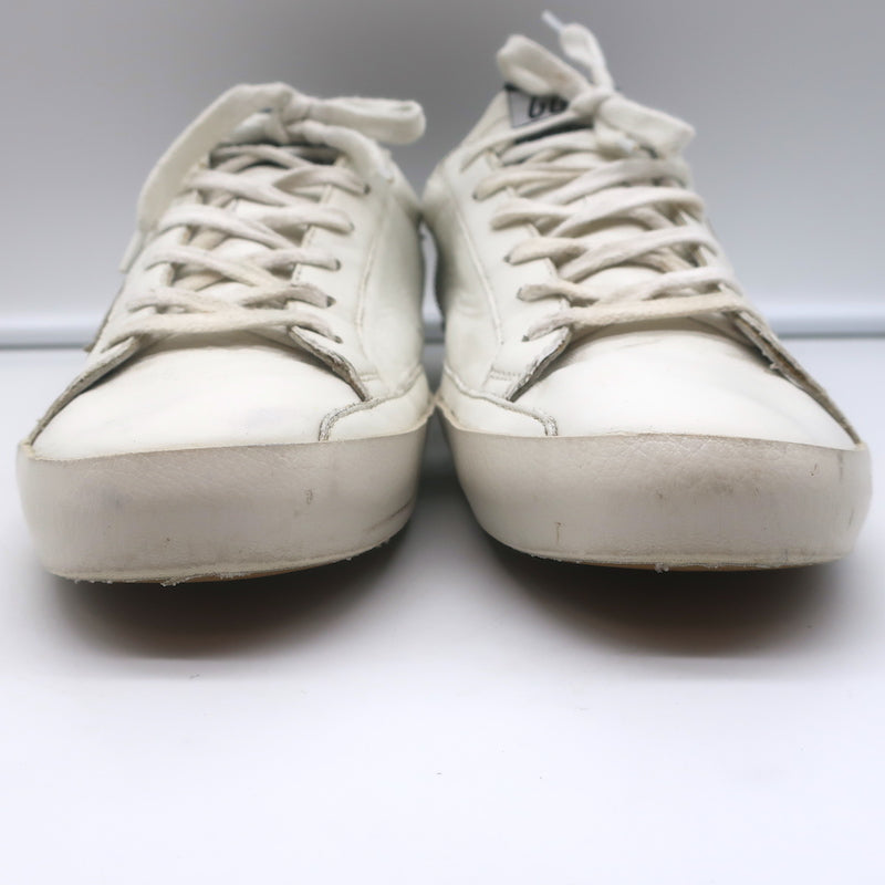 Golden Goose Superstar Sneakers White &amp; Black Leather Size 40