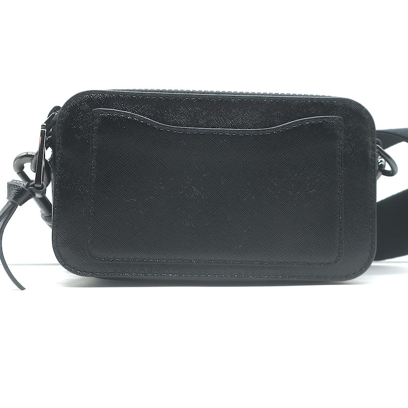 Marc Jacobs The Snapshot DTM Crossbody Camera Bag Black Saffiano Leather NEW