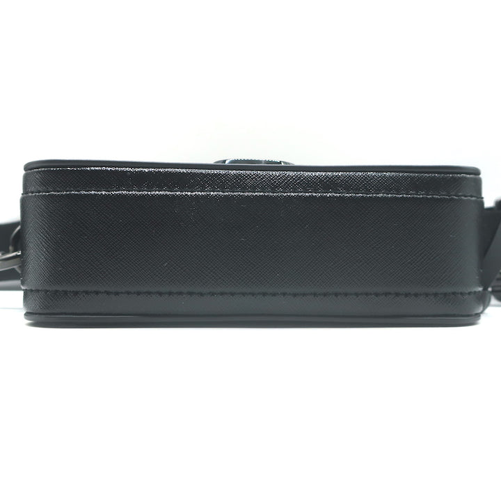 Marc Jacobs The Snapshot DTM Crossbody Camera Bag Black Saffiano Leather NEW
