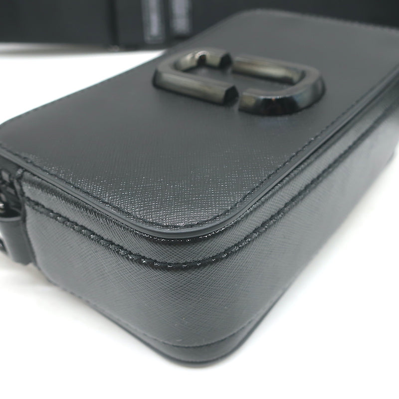 Marc Jacobs The Snapshot DTM Crossbody Camera Bag Black Saffiano Leather NEW