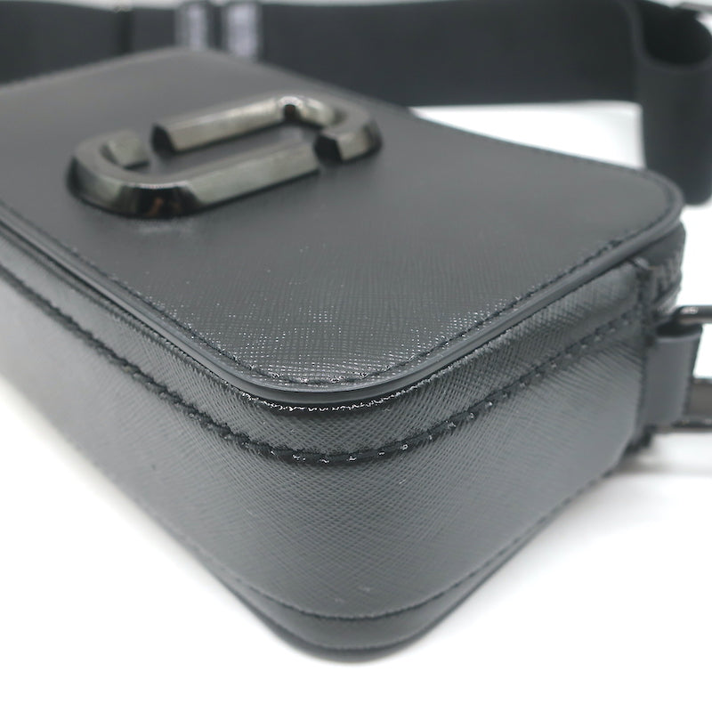 Marc Jacobs The Snapshot DTM Crossbody Camera Bag Black Saffiano Leather NEW