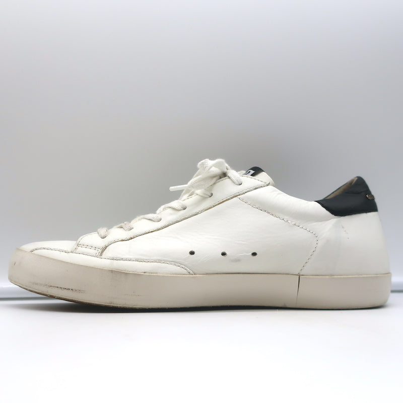 Golden Goose Superstar Sneakers White &amp; Black Leather Size 40