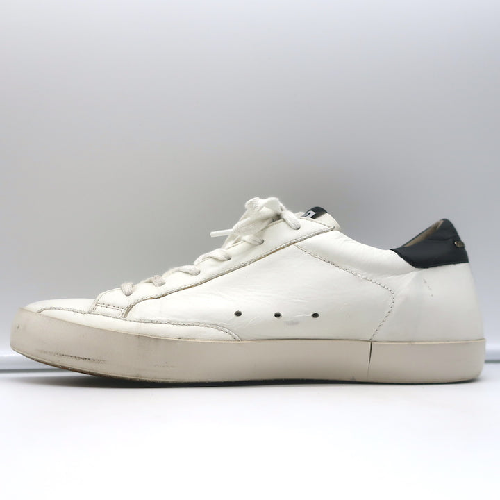 Golden Goose Superstar Sneakers White &amp; Black Leather Size 40